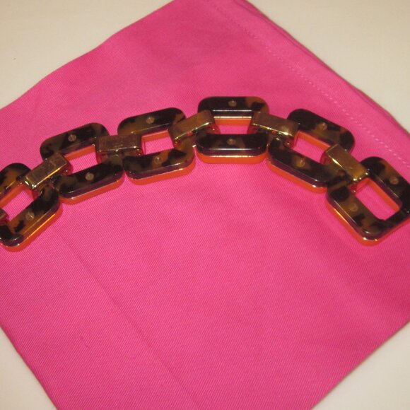J. Crew Jewelry - J Crew Bracelet Tortoiseshell Print & Orange